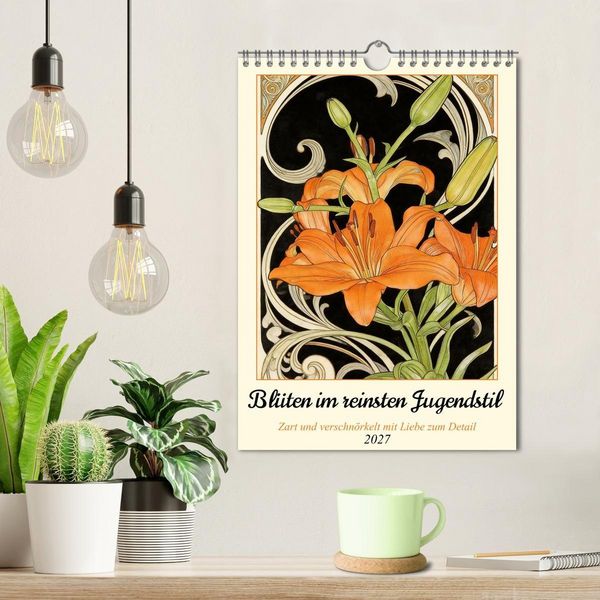 Produktbild: Bl&uuml;ten im reinsten Jugenstil (Wandkalender 2027 DIN A4 hoch), CALVENDO Monatskalender