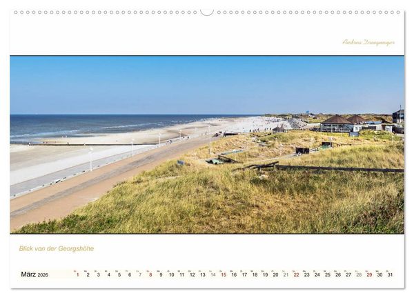 Produktbild: NORDERNEY PANORAMA (hochwertiger Premium Wandkalender 2026 DIN A2 quer), Kunstdruck in Hochglanz