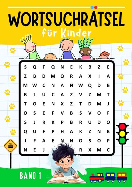 Wortsuchrätsel für Kinder - BAND 1