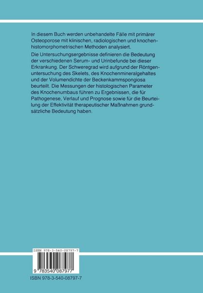 Produktbild: Die prim&auml;re Osteoporose und ihre Pathogenese