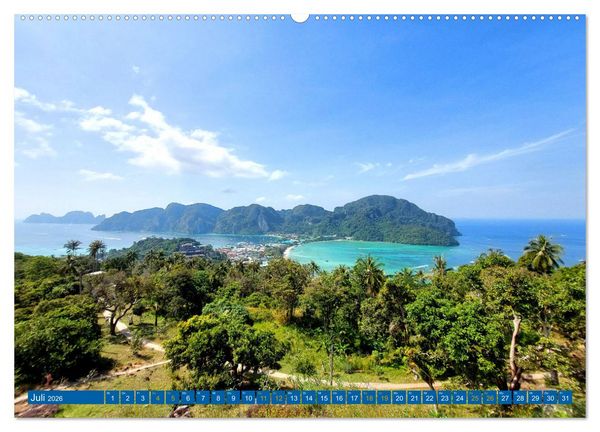 Produktbild: Phi Phi Island &ndash; Thailands traumhaftes Paradies (hochwertiger Premium Wandkalender 2026 DIN A2 quer), Kunstdruck in Hochglanz