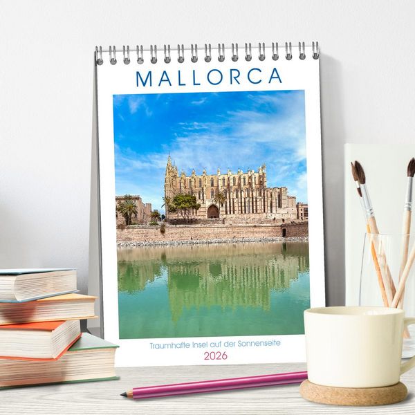 Produktbild: Mallorca - Traumhafte Insel auf der Sonnenseite (Tischkalender 2026 DIN A5 hoch), CALVENDO Monatskalender