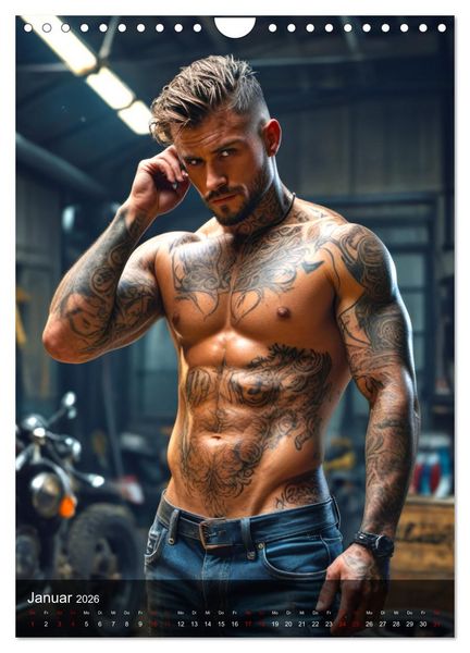 Produktbild: Tattoo Kings (Wandkalender 2026 DIN A4 hoch), CALVENDO Monatskalender