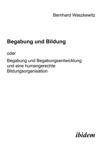 Produktbild: Begabung und Bildung