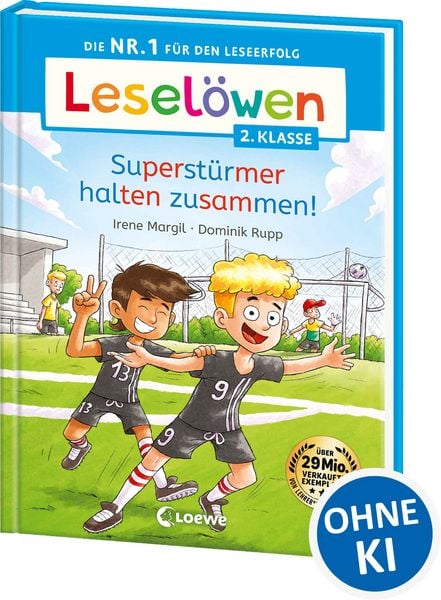 Leselöwen 2. Klasse - Superstürmer halten zusammen!, Gebundene Ausgabe von Irene Margil, Loewe, 978-3-7432-1896-3