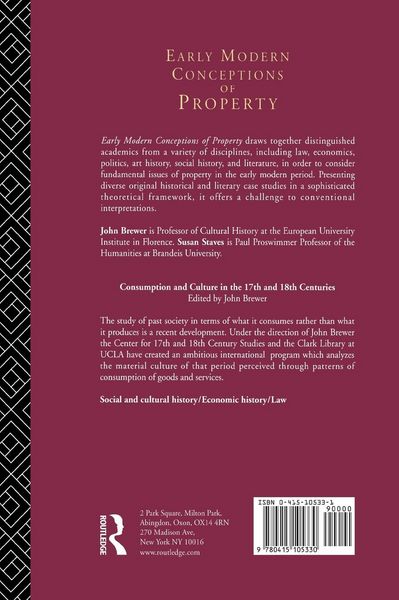 Produktbild: Early Modern Conceptions of Property
