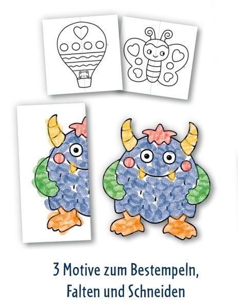Produktbild: Mein gr. Bastelset: Fingerstempeln (Mini-K&uuml;nstler)