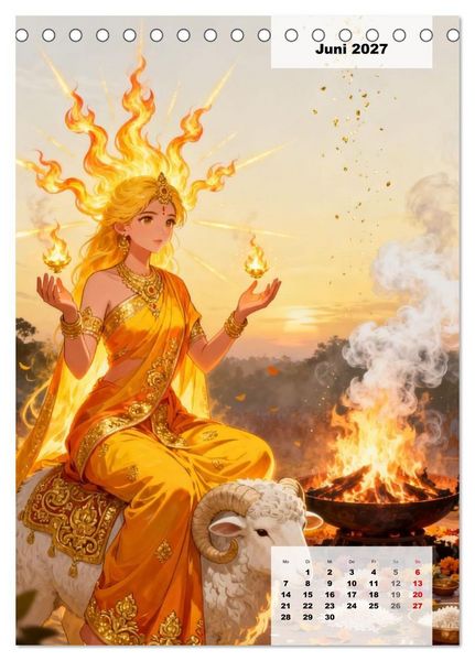 Produktbild: T&ouml;chter des Feuers (Tischkalender 2027 DIN A5 hoch), CALVENDO Monatskalender