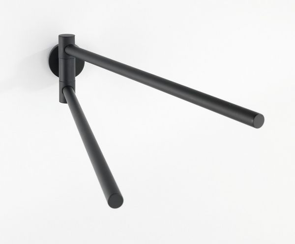 Produktbild: Handtuchhalter Mod. Bosio Black matt mit 2 Armen, rostfrei