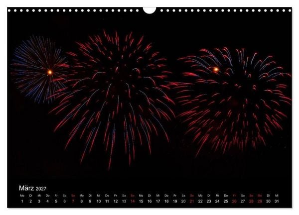 Produktbild: Feuerwerk (Wandkalender 2027 DIN A3 quer), CALVENDO Monatskalender
