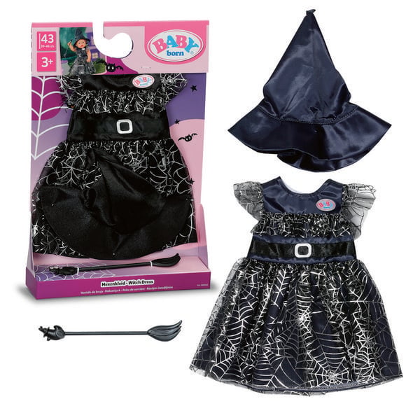Produktbild: Zapf Creation BABY born Puppenkleidung Hexenkleid schwarz 43cm
