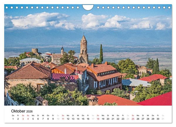 Produktbild: Eine Reise durch Georgien (Wandkalender 2026 DIN A4 quer), CALVENDO Monatskalender