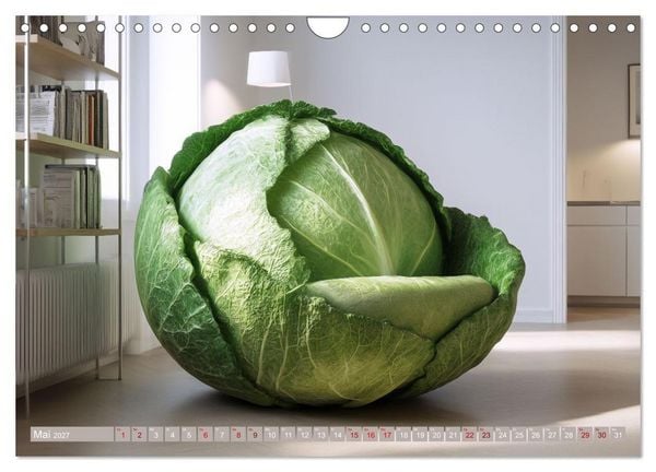 Produktbild: Vegitecture. Fotorealistische Visionen architektonischer Details (Wandkalender 2027 DIN A4 quer), CALVENDO Monatskalender
