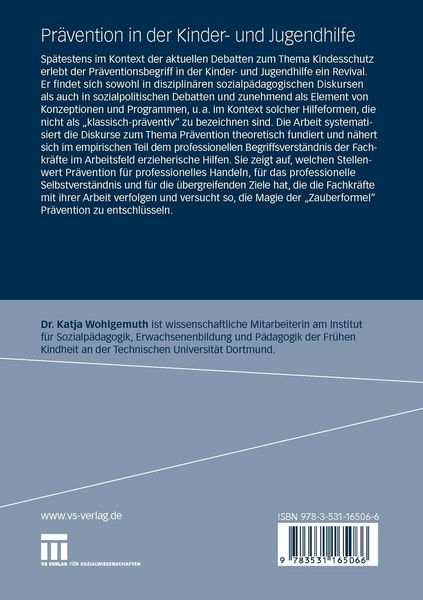 Produktbild: Pr&auml;vention in der Kinder- und Jugendhilfe