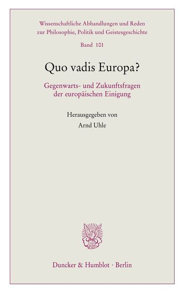 Produktbild: Quo vadis Europa?