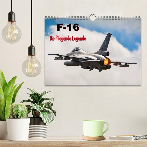 Produktbild: F-16 Fliegende Legende (Wandkalender 2026 DIN A4 quer), CALVENDO Monatskalender
