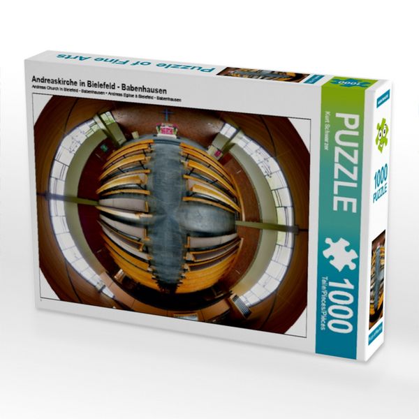CALVENDO Puzzle Andreaskirche in Bielefeld - Babenhausen | 1000 Teile Lege-Größe 64x48cm Foto-Puzzle für glückliche Stunden