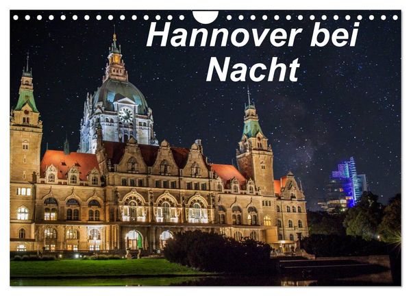Produktbild: Hannover bei Nacht (Wandkalender 2026 DIN A4 quer), CALVENDO Monatskalender