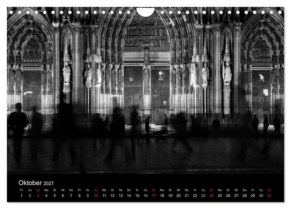 Produktbild: k&ouml;ln dunkelbunt II &ndash; Die Stadt leuchtet! (Wandkalender 2027 DIN A4 quer), CALVENDO Monatskalender