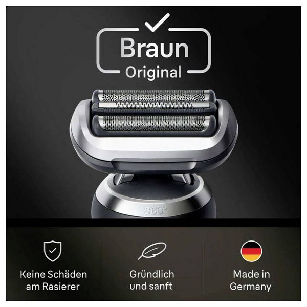 Produktbild: Braun Kombipack 74S Scherkopf Edelstahl, Schwarz 1St.