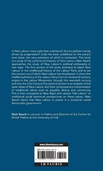 Produktbild: The Political Philosophy of New Labour