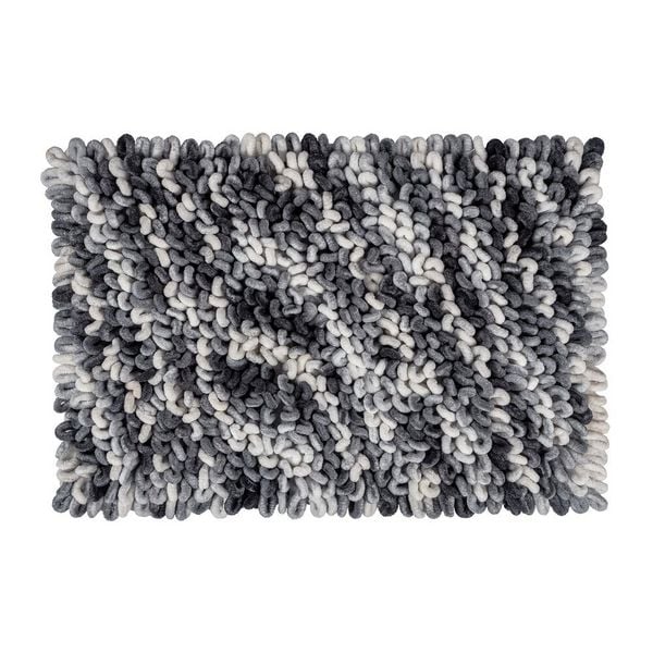 Produktbild: Badteppich Mod. Lerici Grau-Blau, 60 x 90 cm, rutschfest und schnelltrocknend