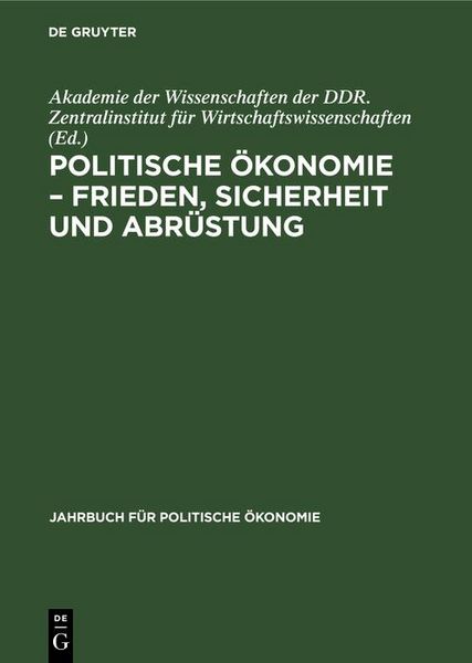 Produktbild: Jahrbuch f&uuml;r politische &Ouml;konomie. 4.1989