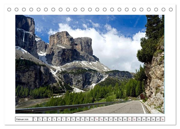 Produktbild: S&uuml;dtirol - Das Gadertal und seine Naturparks (Tischkalender 2026 DIN A5 quer), CALVENDO Monatskalender