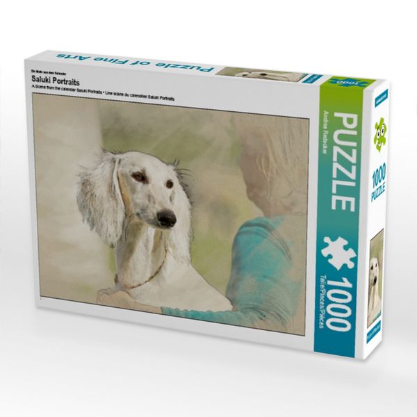 Produktbild: CALVENDO Puzzle Ein Motiv aus dem Kalender Saluki Portraits | 1000 Teile Lege-Gr&ouml;&szlig;e 64x48cm Foto-Puzzle f&uuml;r gl&uuml;ckliche Stunden