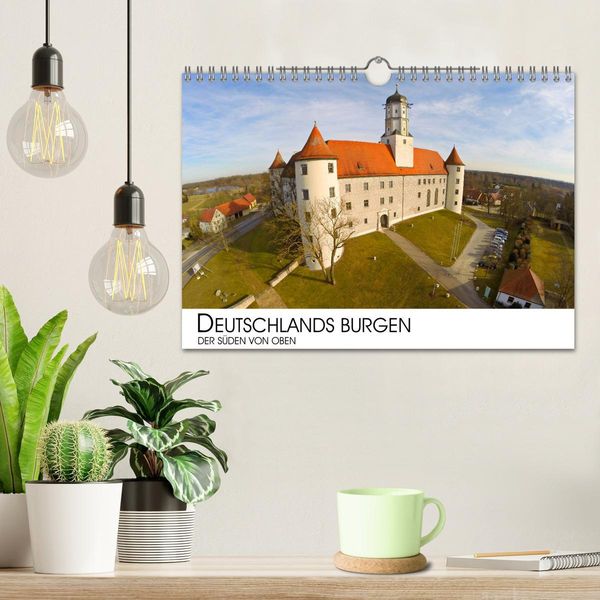 Produktbild: Deutschlands Burgen - Der S&uuml;den von oben (Wandkalender 2026 DIN A4 quer), CALVENDO Monatskalender