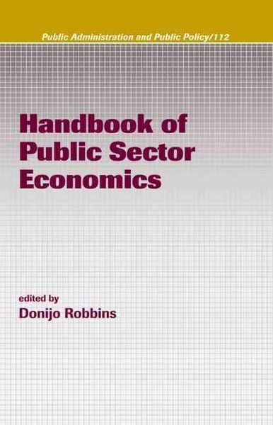 Produktbild: Handbook of Public Sector Economics