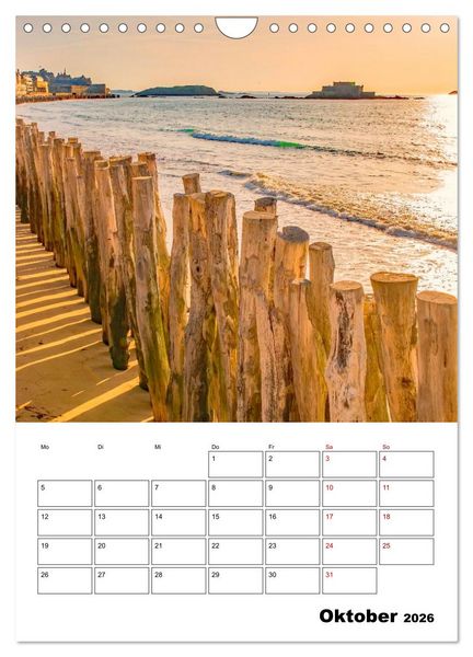 Produktbild: Malerische Bretagne - Reiseplaner (Wandkalender 2026 DIN A4 hoch), CALVENDO Monatskalender