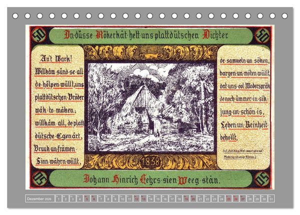 Produktbild: Gru&szlig; aus Itzehoe (Tischkalender 2026 DIN A5 quer), CALVENDO Monatskalender