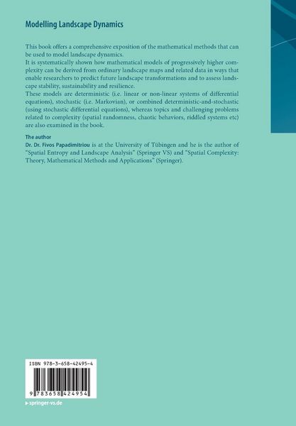 Produktbild: Modelling Landscape Dynamics