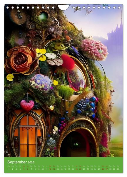 Produktbild: Tiny Fairy Havens (Wall Calendar 2026 DIN A4 portrait), CALVENDO 12 Month Wall Calendar