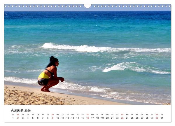 Produktbild: Meeres-Lust - Strandnixen in Kuba (Wandkalender 2026 DIN A3 quer), CALVENDO Monatskalender