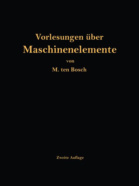 Produktbild: Vorlesungen &uuml;ber Maschinenelemente