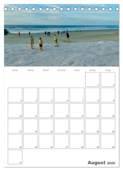 Produktbild: Wangerooge - Gl&uuml;cksort f&uuml;r Gro&szlig; und Klein (Tischkalender 2026 DIN A5 hoch), CALVENDO Monatskalender