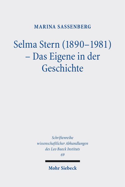 Produktbild: Selma Stern (1890-1981) - Das Eigene in der Geschichte
