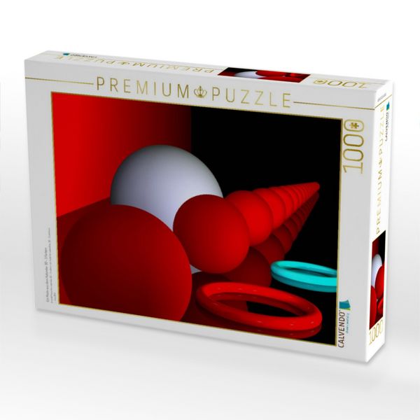 Produktbild: CALVENDO Puzzle Ein Motiv aus dem Kalender 3D - 3 Farben | 1000 Teile Lege-Gr&ouml;&szlig;e 64x48cm Foto-Puzzle f&uuml;r gl&uuml;ckliche Stunden