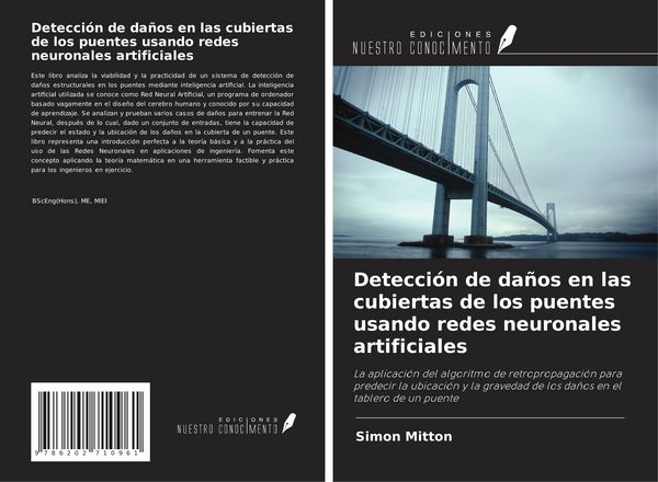 Produktbild: Detecci&oacute;n de da&ntilde;os en las cubiertas de los puentes usando redes neuronales artificiales