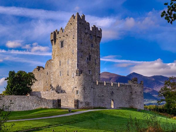 Produktbild: CALVENDO Puzzle Ross Castle - Kerry | 1000 Teile Lege-Gr&ouml;&szlig;e 64x48cm Foto-Puzzle f&uuml;r gl&uuml;ckliche Stunden
