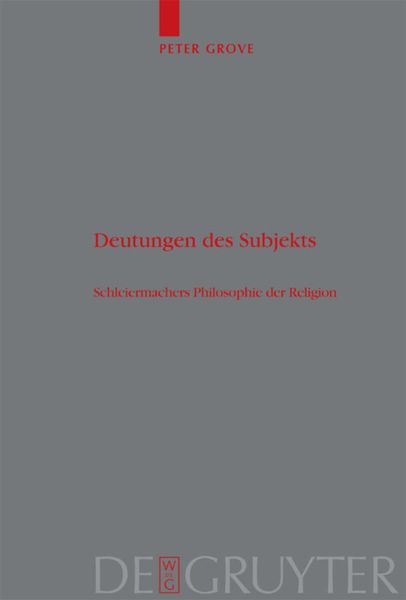 Produktbild: Deutungen des Subjekts
