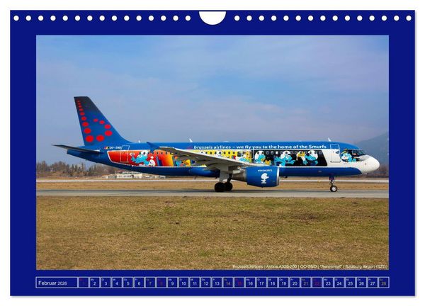 Produktbild: Bunte Airliner (Wandkalender 2026 DIN A4 quer), CALVENDO Monatskalender