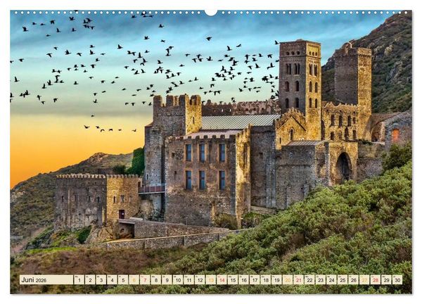 Produktbild: Europ&auml;ische Kl&ouml;ster - unverg&auml;ngliche Sch&ouml;nheiten (hochwertiger Premium Wandkalender 2026 DIN A2 quer), Kunstdruck in Hochglanz