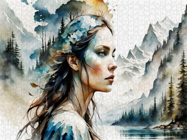 Produktbild: CALVENDO Puzzle Die Naturliebende | 1000 Teile Lege-Gr&ouml;&szlig;e 64x48cm Foto-Puzzle f&uuml;r gl&uuml;ckliche Stunden