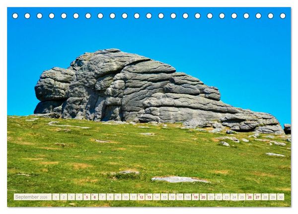 Produktbild: S&uuml;dengland - Mystische Steinkreise und Dartmoor (Tischkalender 2026 DIN A5 quer), CALVENDO Monatskalender