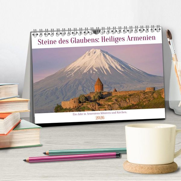 Produktbild: Steine Des Glaubens: Heiliges Armenien (Tischkalender 2026 DIN A5 quer), CALVENDO Monatskalender