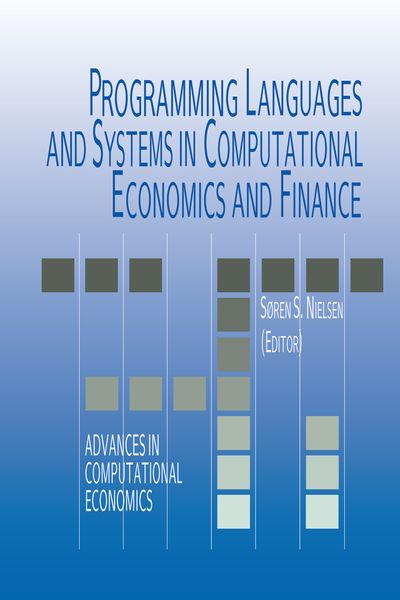 Produktbild: Programming Languages and Systems in Computational Economics and Finance