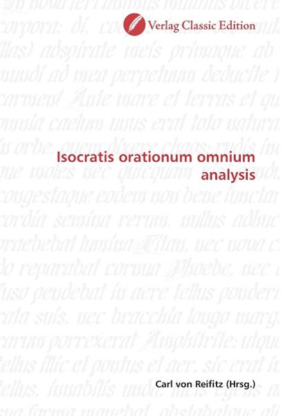 Produktbild: Isocratis orationum omnium analysis
